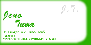 jeno tuma business card
